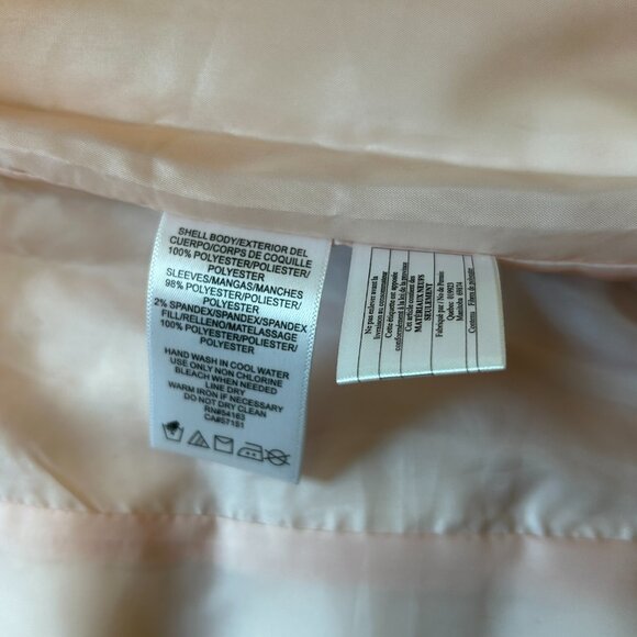 Mark New York Women's Performance Puffer Bomber Jacket Light Pink Sz Small - Picture 7 of 13